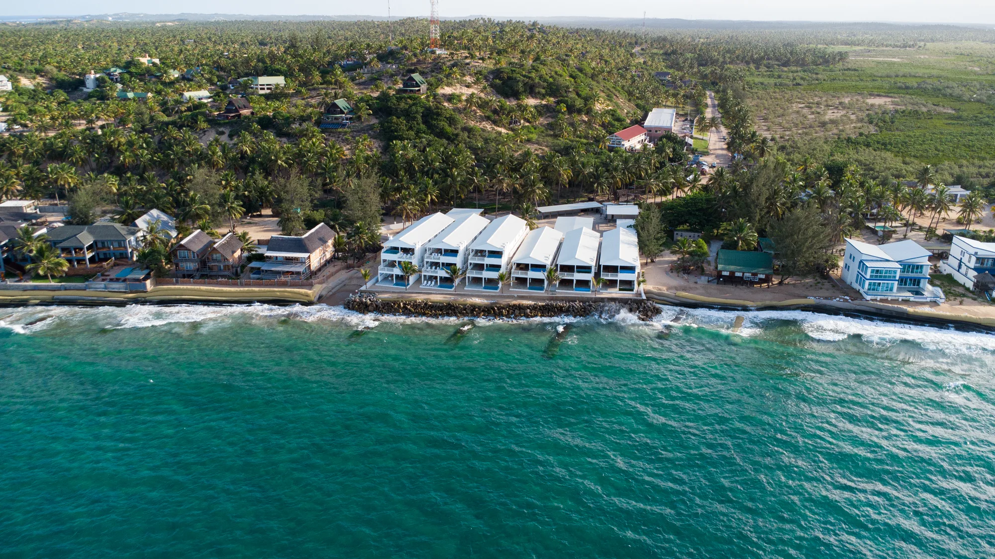 Aerial resort view