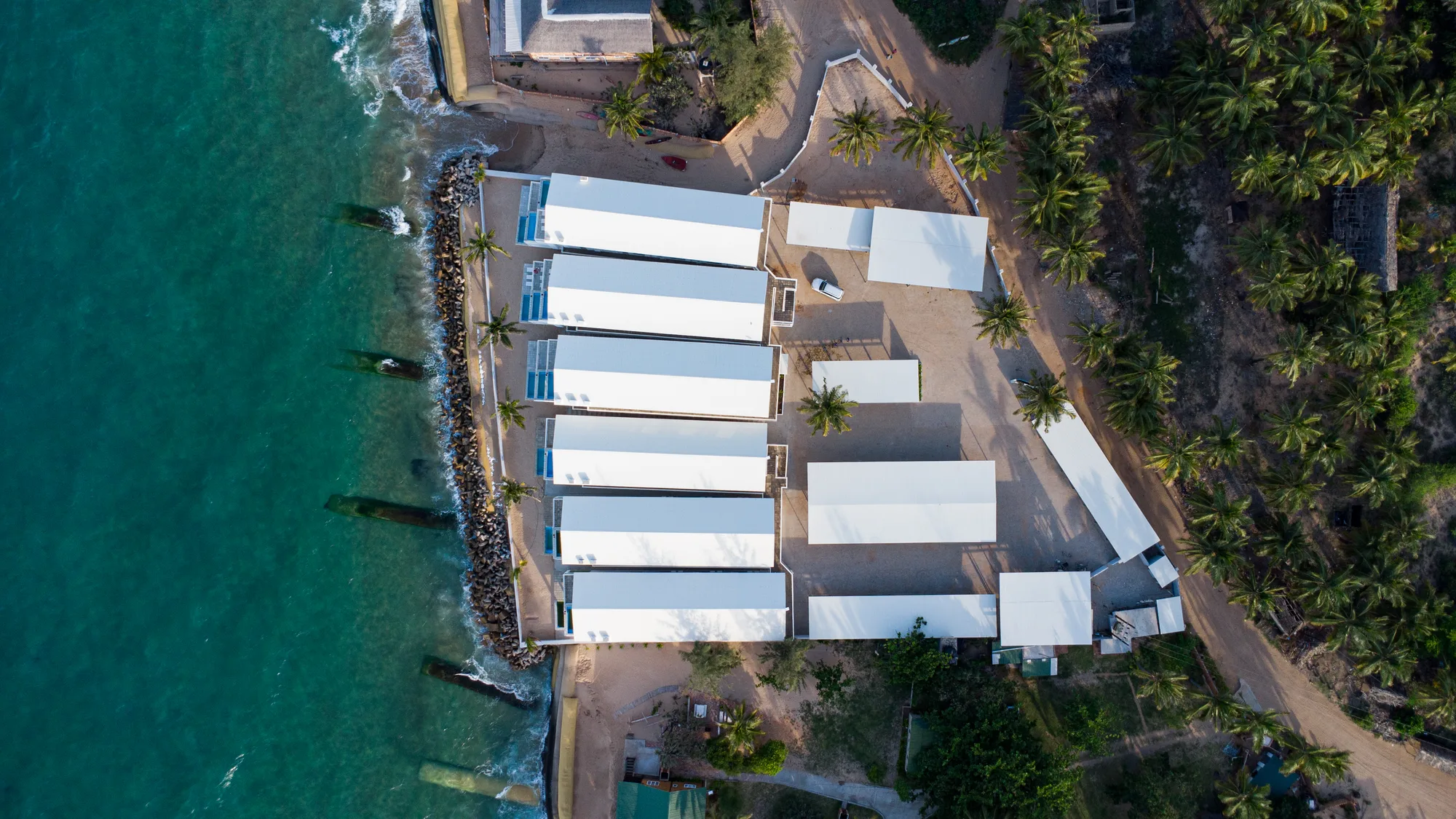 Top aerial view